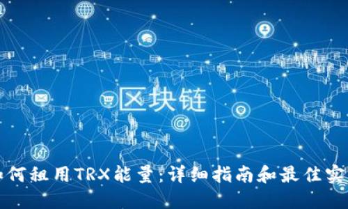 如何租用TRX能量：详细指南和最佳实践